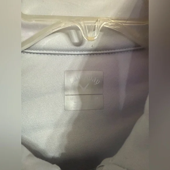 Callaway Gray Men's Quarter Zip UV 50 Sun Protection Pullover Medium M - Picture 3 of 4